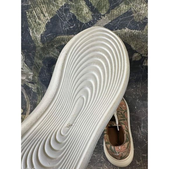 Anthropologie Floral Athletic Shoes - Green and Pink - Picture 9 of 9